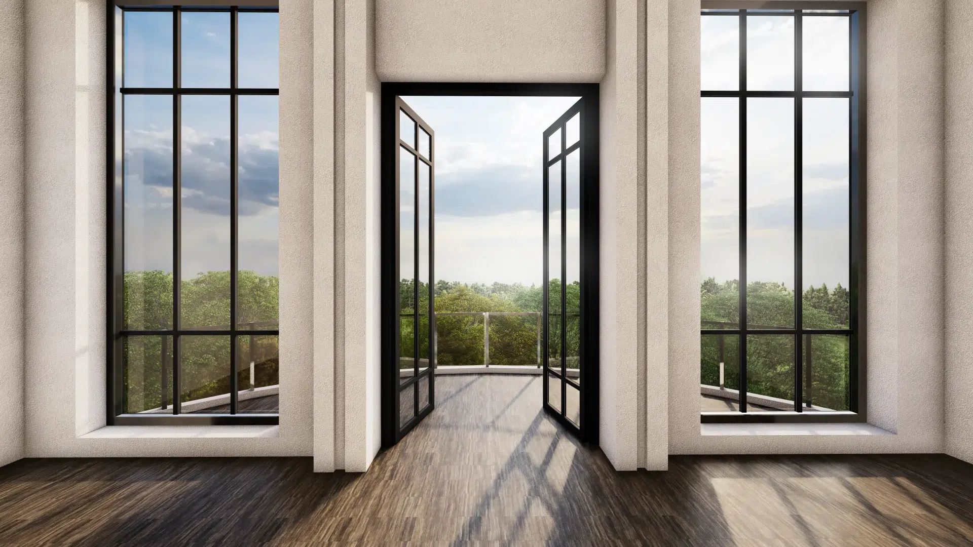 VLX 100 Double Swing / French Door in Plantation, FL | TruePane Windows & Doors - detail 1