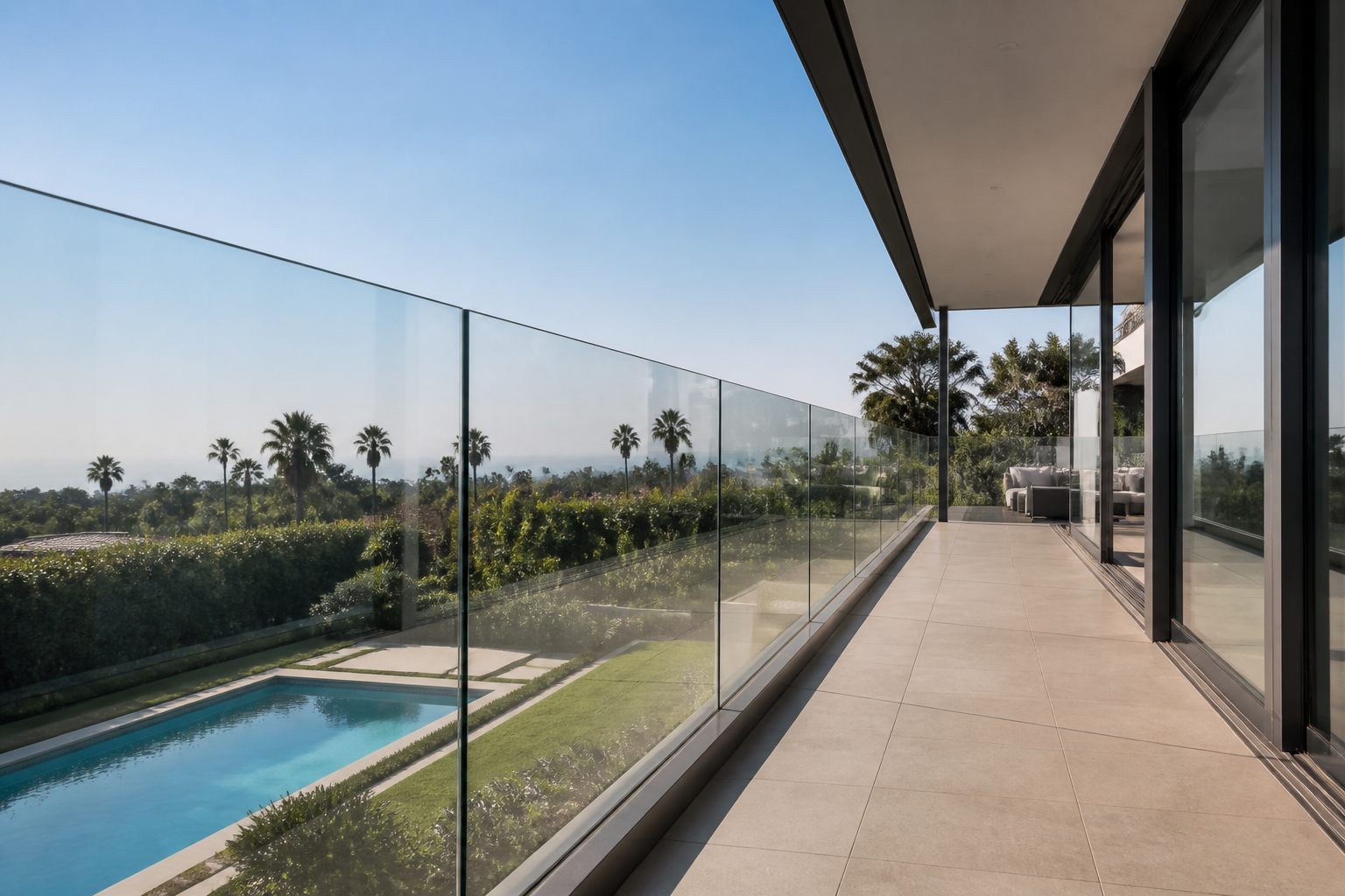 VLX 120 Glass Railing System in Plantation, FL | TruePane Windows & Doors - detail 4