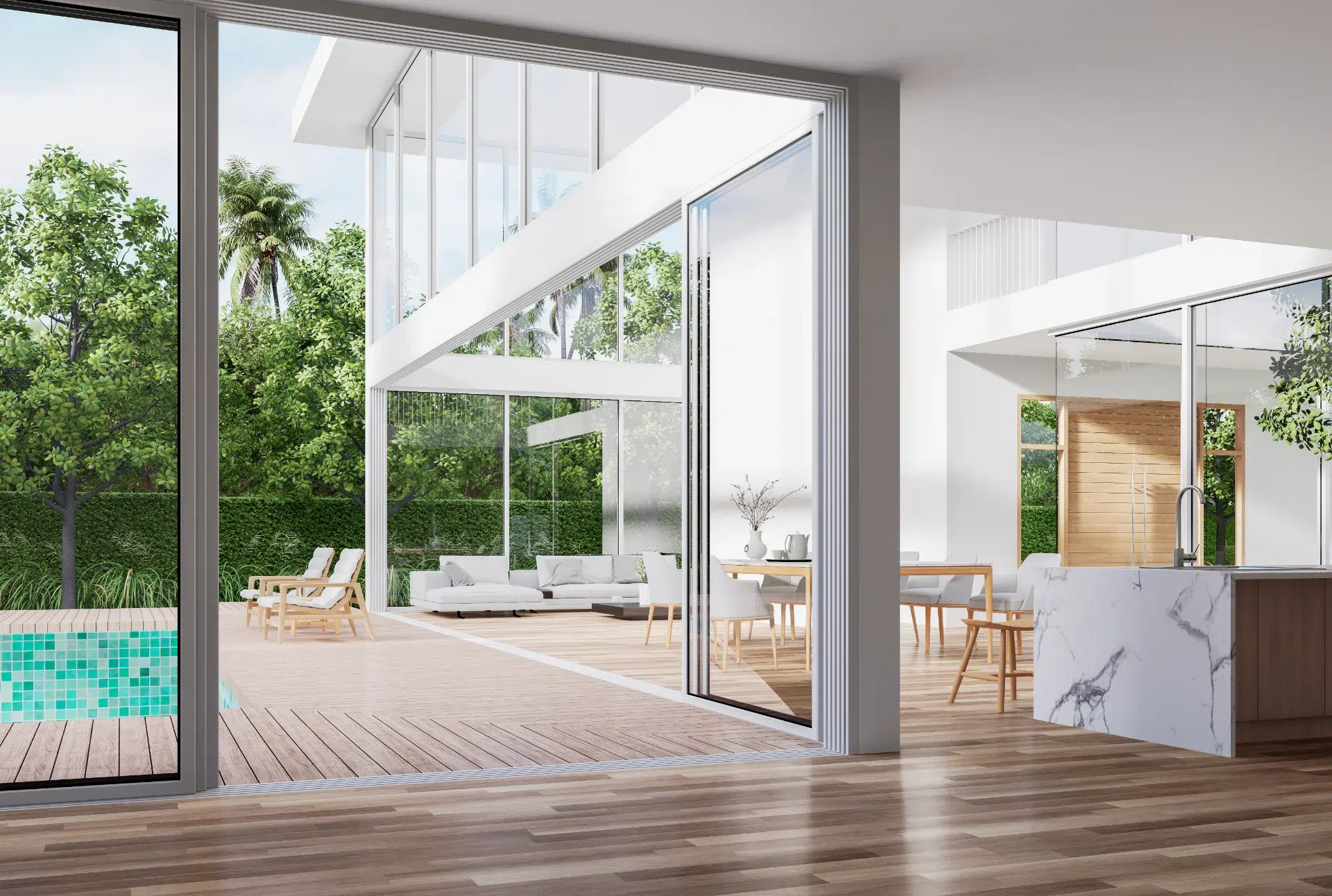 VLX 138 Panoramic Sliding Door in Plantation, FL | TruePane Windows & Doors - detail 1
