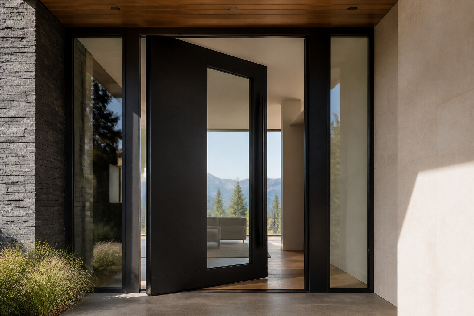 VLX 100 Pivot Door in Plantation, FL | TruePane Windows & Doors - detail 2